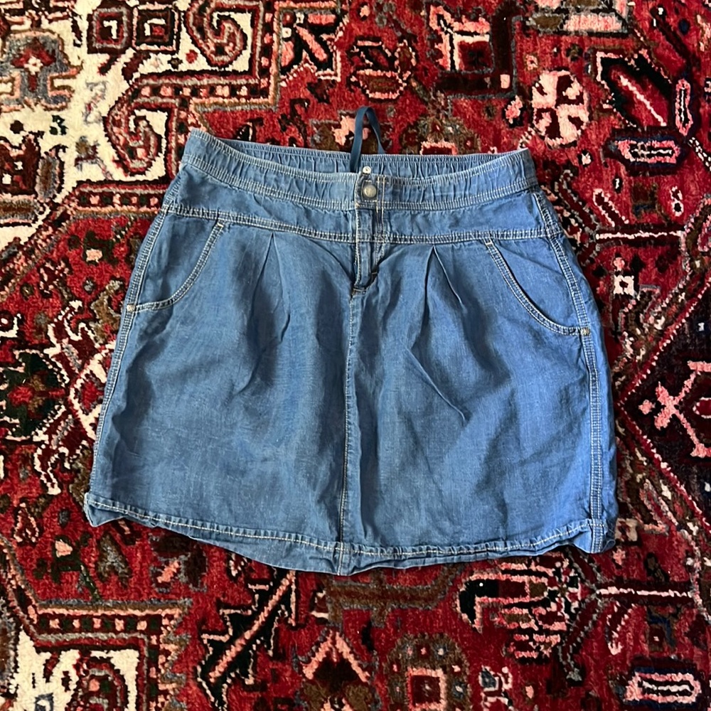 Athleta Jean Mini Skirt Size 10